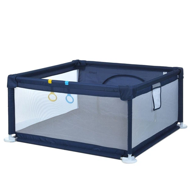 Детский манеж Bambi MR 1339-BL, Oxford 150D, ширина с ножками: 132 см, две ручки для поддержки малыша, синий - изображение 4