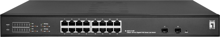 Комутатор LevelOne GES-2118P - зображення 1