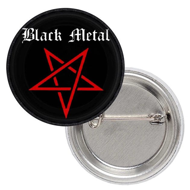 Значок Black metal (red pentagram) - Фото 1 Значок Black metal (red pentagram) - изображение 1