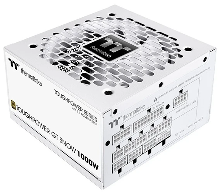 Zasilacz Thermaltake Toughpower GT 1000W Gold Plus White (PS-TPT-1000FNFAGE-W) - obraz 2