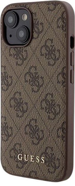 Комплект Guess Case 4G Metal Logo for iPhone 15 + Powerbank 5000mAh MagSafe Brown (GUBPM5P15S4GEMGW) - зображення 2