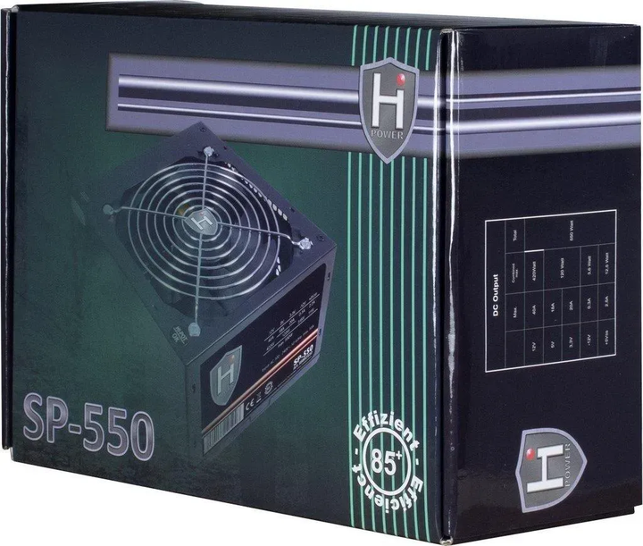 Блок живлення Inter-Tech HiPower SP-550 550 Вт (88882110) - зображення 3