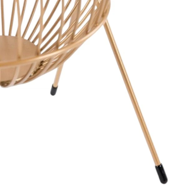 Koszyk na owoce Homla Let It Snow w kształcie renifera Złoty 37 x 17 cm (5906496716393) - obraz 3