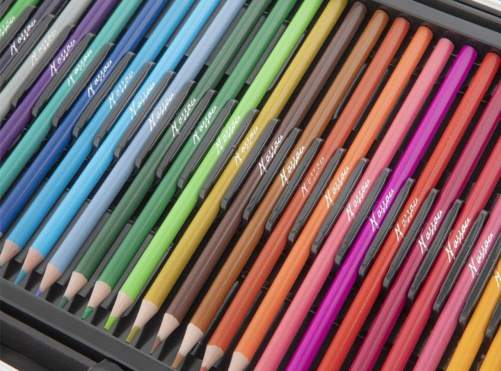 Художній набір Nassau Fine Art фарби олівці маркери металевий кейс 145 елементів (AR0945) (8720257118823) - зображення 4