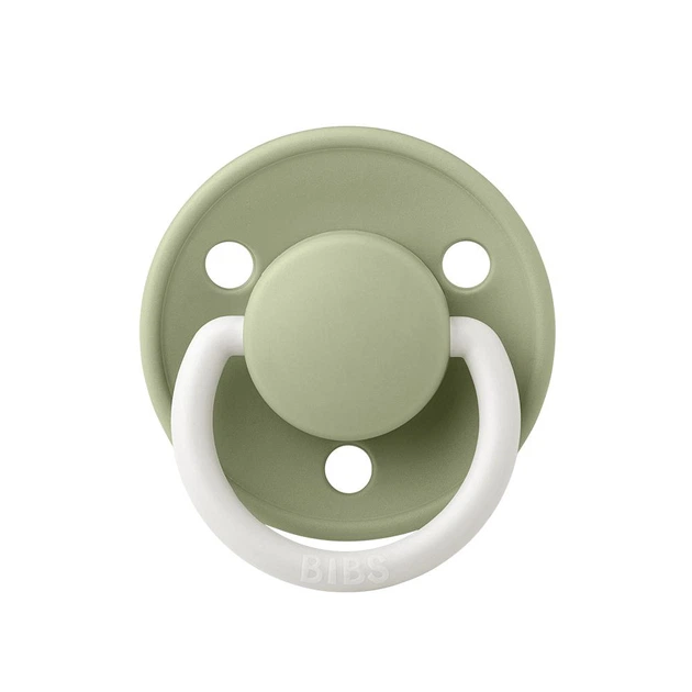 Пустышка BIBS 0-36 мес De Lux - Sage GLOW Silicone - Фото 3 Пустышка BIBS 0-36 мес De Lux - Sage GLOW Silicone - изображение 3