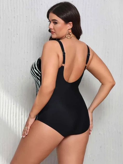 Купальник злитий Fuba 25810118 чорний 62 (7XL) стегна 136-141 см повнота грудей- 6F - зображення 3