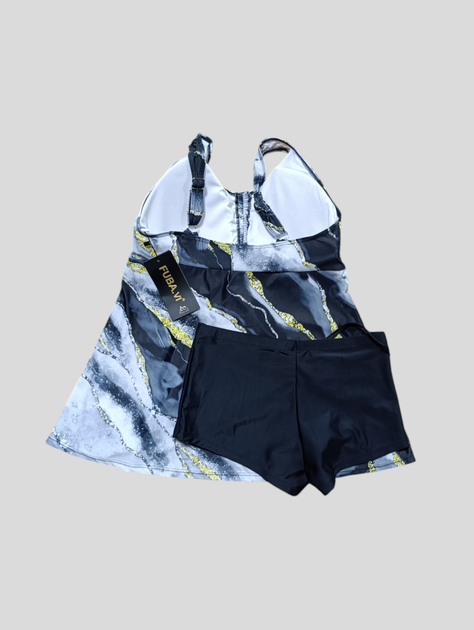 Танкини с шортами Fuba 25316133 серый 54 (4XL) ;бедра 116-120 см грудь 2B-3C-4D - изображение 4