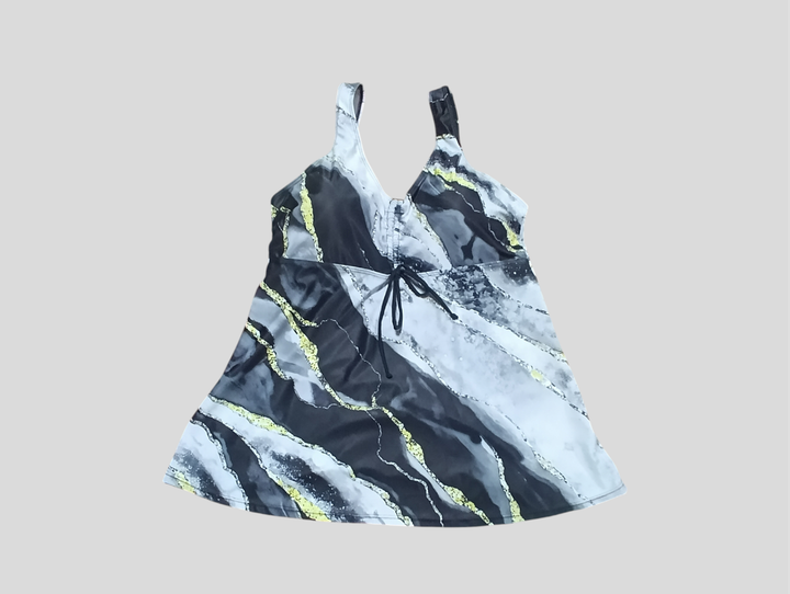 Танкини с шортами Fuba 25316133 серый 54 (4XL) ;бедра 116-120 см грудь 2B-3C-4D - изображение 5