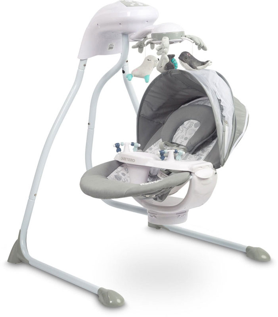 Гойдалка електрична Caretero Raffi Графітова (5903076320575) - зображення 2