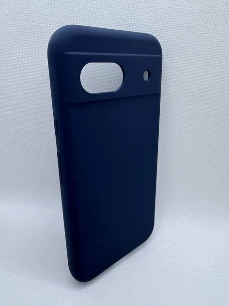 Чехол накладка Silicone Cover Full для Google Pixel 8A Темно-синий - изображение 2