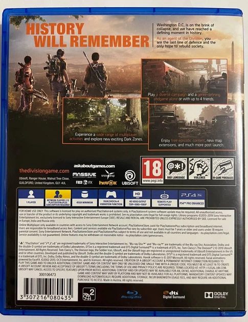 Диск для PlayStation 4 - Tom Clancy's The Division 2, російська версія, Б/В - зображення 2