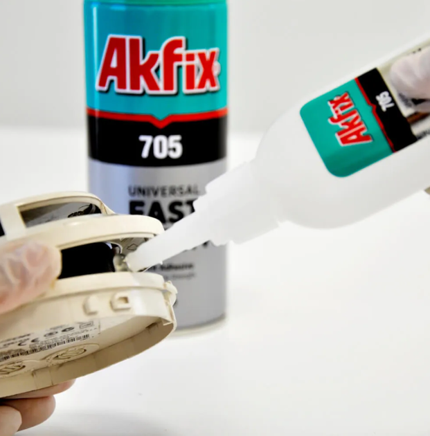 Універсальний двокомпонентний клей з активатором Akfix для МДФ, дерева, кераміки, пластику, тканини 400мл+100мл - изображение 15