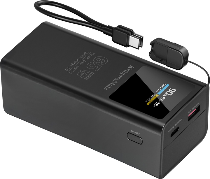 УМБ Kruger&Matz KM0914 20000 mAh 65W Black (5901890123808) - зображення 4