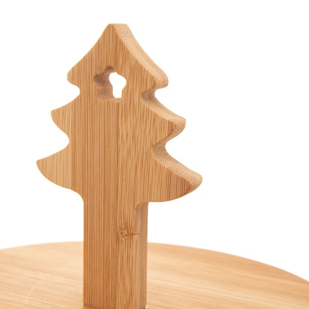Етажерка HOMLA Bambou двоярусна з ялинкою 25 х 30 см (5904183868349) - зображення 3