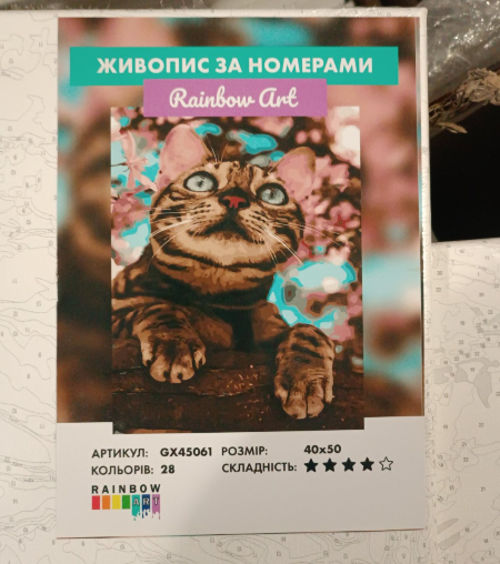 Картина по номерам Пушистый озорник 40х50 см Rainbow Art GX45061 - изображение 2
