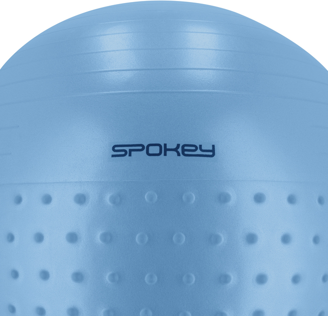 М'яч для фітнесу, йоги, пілатесу Spokey HALF FIT реабілітаційний, 65 см, Блакитний 943628 (5905339436283) - зображення 3