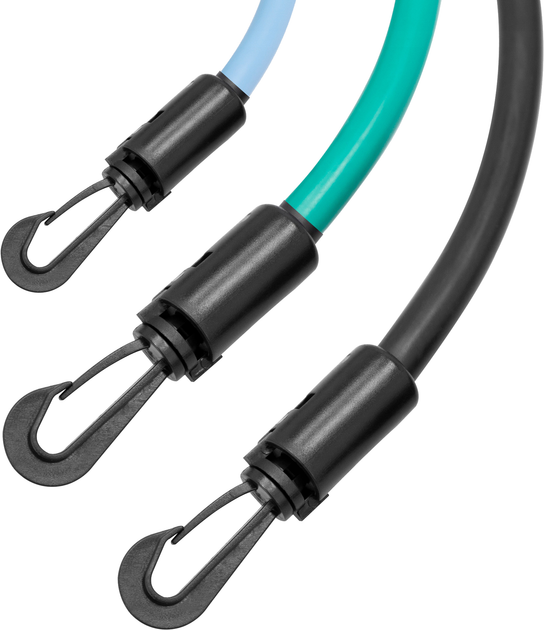 Експандер для фітнесу Spokey BACKER 6.5, 11.5, 15.5 кг 120 см 943267 (5905339432674) - зображення 4