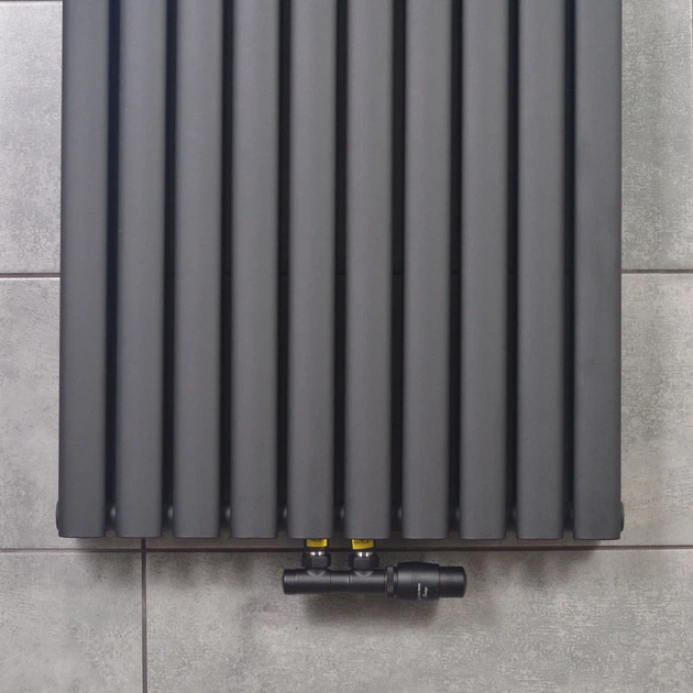 Вертикальный радиатор Ellipse Double 600х1800-10 (50 мм), anticor, черный муар (02-245133-6018) - изображение 4