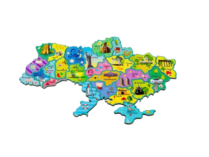 Магнитная карта-пазл Украина, Puzzleоk (Новая), 25 элементов, - Фото 4 Магнитная карта-пазл Украина, Puzzleоk (Новая), 25 элементов, - изображение 4