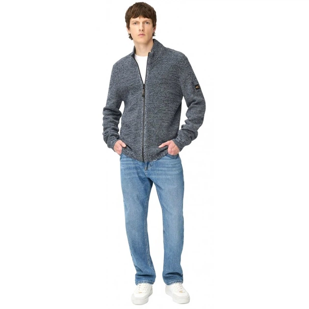 Кардиган knitted Jacket Camel Active 409501-6K08-47 52(L) Синий (4063366118501) - изображение 3