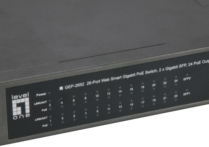 Przełącznik LevelOne GEP-2652 - obraz 4