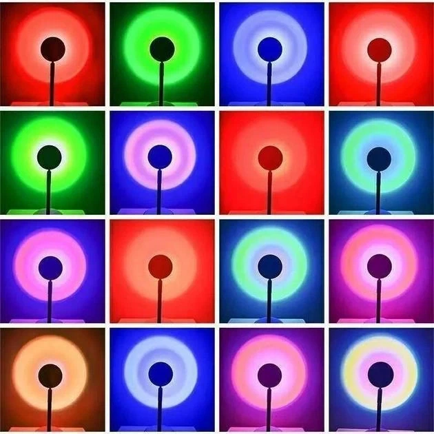 Лампа LED для селфи еффект солнца лампа заката RGB + пульт F-20 SUNSET LAMP - Фото 2 Лампа LED для селфи еффект солнца лампа заката RGB + пульт F-20 SUNSET LAMP - изображение 2
