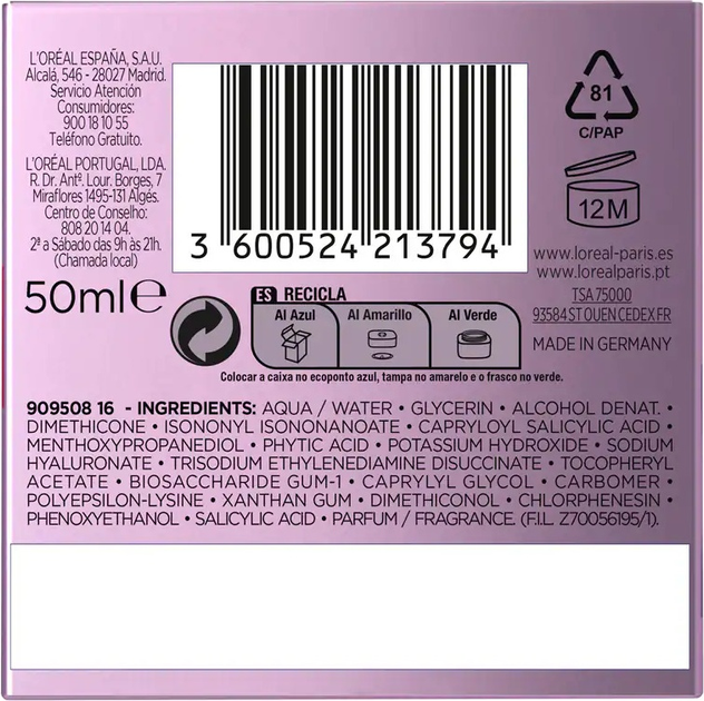 Крем для обличчя L'Oréal Paris Revitalift Filler гелевий з гіалуроновою кислотою 50 мл (3600524213794) - зображення 10