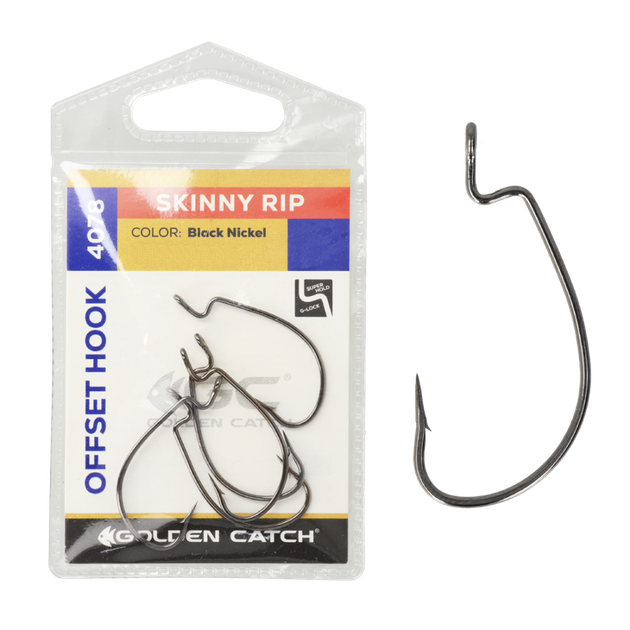 Крючок GC Offset Skinny Rip 4078BN №1(5шт) - Фото 3 Крючок GC Offset Skinny Rip 4078BN №1(5шт) - изображение 3