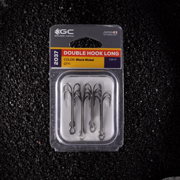 Крючок двойной GC Double Hook Long L2037BN №6 ( 8шт ) - изображение 4