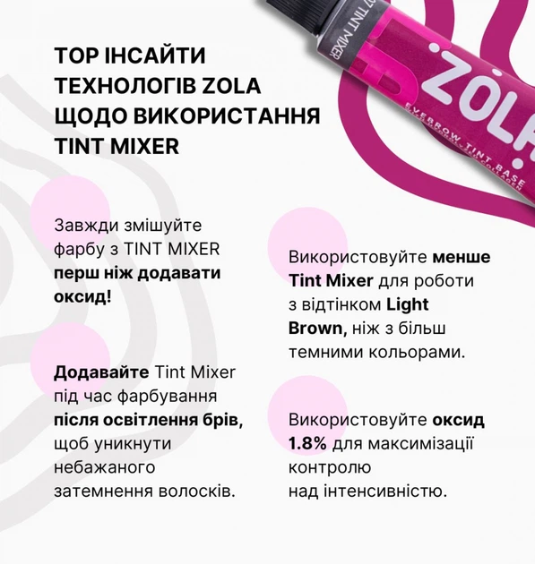 Краска для бровей База Eyebrow Tint Base With Collagen 07 Tint Mixer 15ml - изображение 6