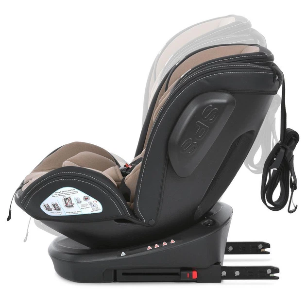 Детское автокресло с рождения до 12 лет крепление isofix поворот 360 0-36 кг EL CAMINO ME 1045 EVOLUTION 2 Natural Beige, група 0+/1-2-3 с наклоном для сна - Фото 9 Детское автокресло с рождения до 12 лет крепление isofix поворот 360 0-36 кг EL CAMINO ME 1045 EVOLUTION 2 Natural Beige, група 0+/1-2-3 с наклоном для сна - изображение 9