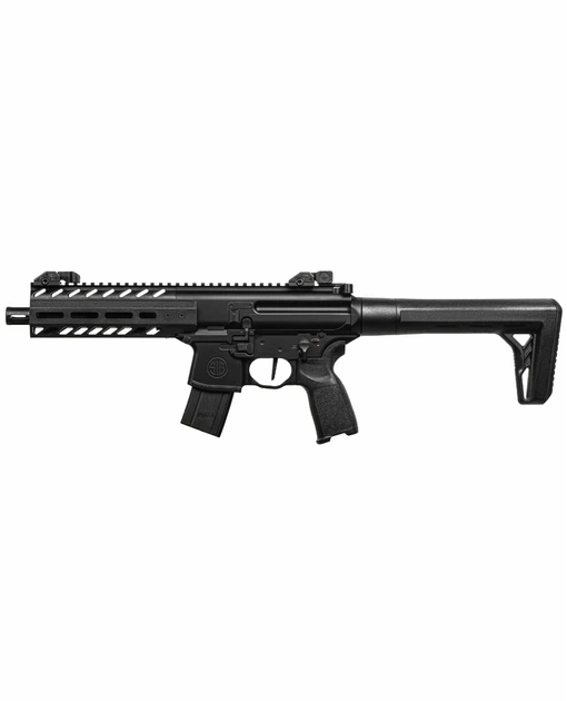 Винтовка пневматическая Sig Sauer MPX GEN II кал.177 чёрная + Балон СО2 Umarex 88 грамм + Пули (200 шт) - Фото 3 Винтовка пневматическая Sig Sauer MPX GEN II кал.177 чёрная + Балон СО2 Umarex 88 грамм + Пули (200 шт) - изображение 3