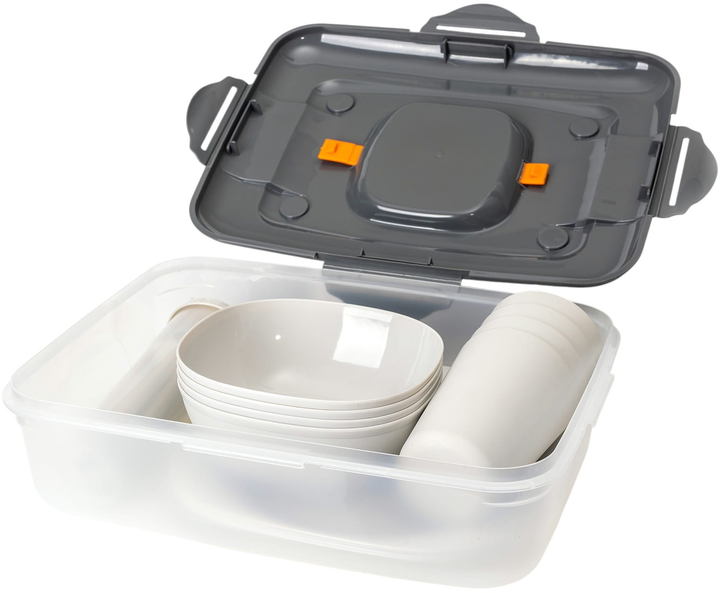 Набір для пікніка Platinet для 4 осіб 26 елементів у практичному контейнері (PCTS27G) - зображення 2