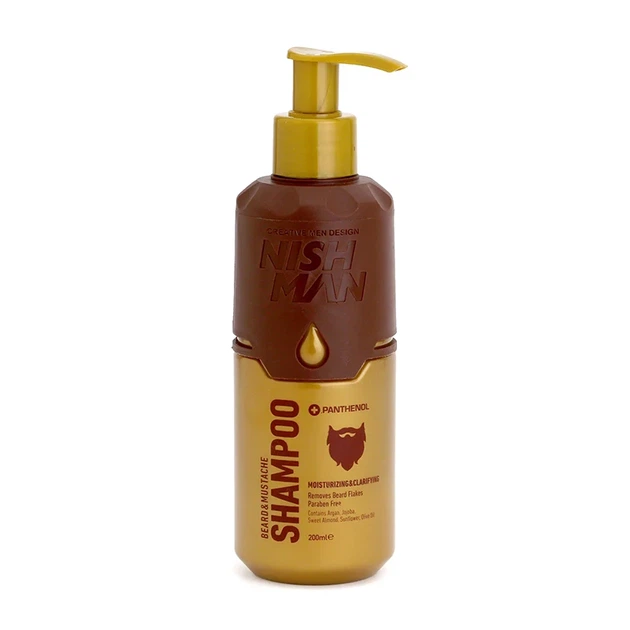 Шампунь для бороди та вусів Nishman Beard&Moustache Shampoo 200 мл - Фото 1 Шампунь для бороди та вусів Nishman Beard&Moustache Shampoo 200 мл - изображение 1