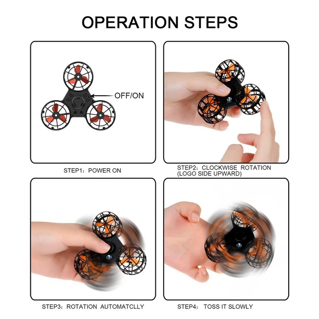Літаючий спиннер BoniToys Flying Fidget Spinner Black (F1) - Фото 3 Літаючий спиннер BoniToys Flying Fidget Spinner Black (F1) - зображення 3