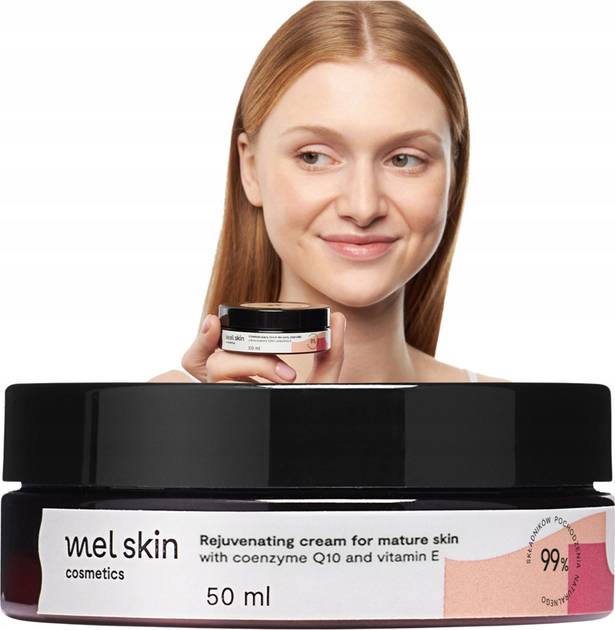 Krem do twarzy Mel Skin Odmladzajacy z koenzymem Q10 i witaminą E 50 ml (5905054104313) - obraz 2