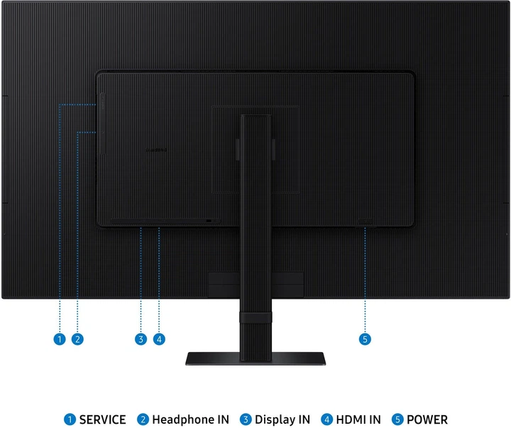 Монітор 32" Samsung ViewFinity S7 S70D Black (LS32D702EBUXEN) - зображення 9