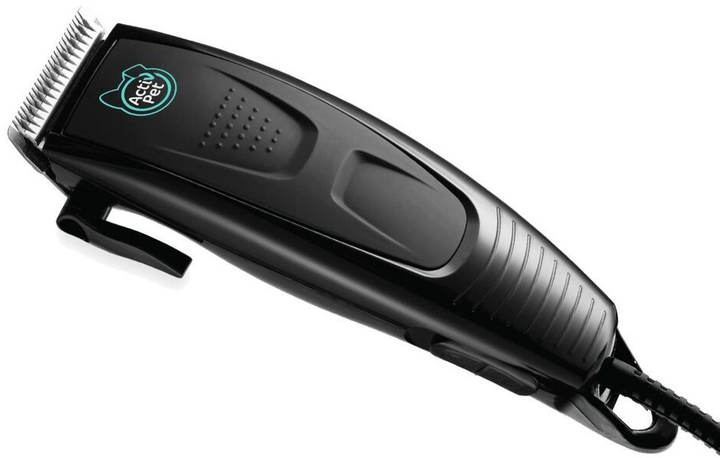 Trymer dla zwierząt Activ Pet 6 nasadek Grzebien Kliper Szczotka Nozyczki Pilnik Czarny (5901619988800) - obraz 3