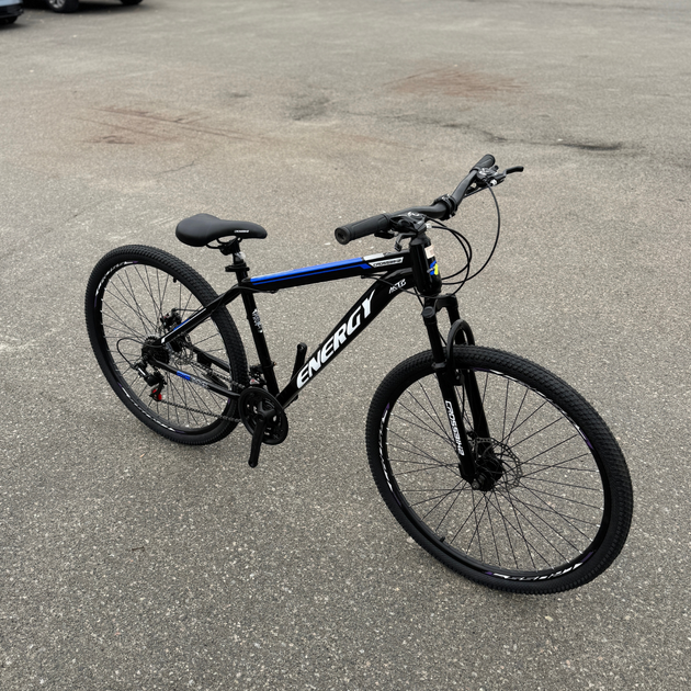 Велосипед CrossBike 29" Energy 2025 Рама 17" black-blue - Фото 1 Велосипед CrossBike 29" Energy 2025 Рама 17" black-blue - изображение 1