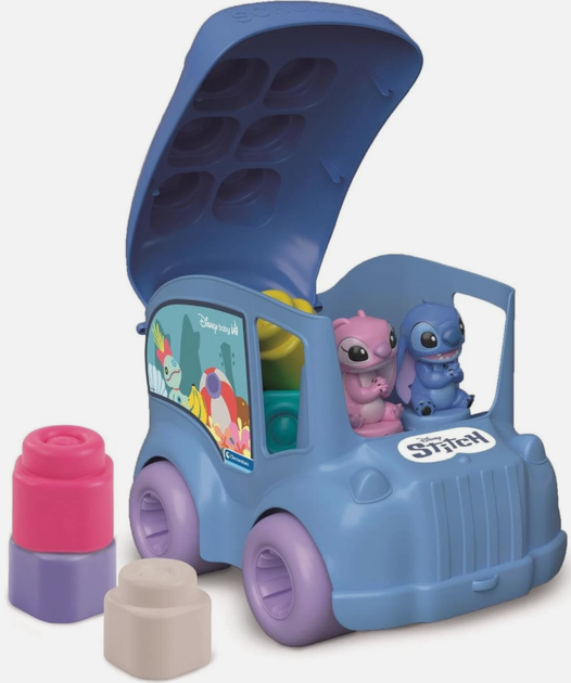 Klocki miękkie Clementoni Clemmy Bus Lilo i Stitch (8005125179749) - obraz 1