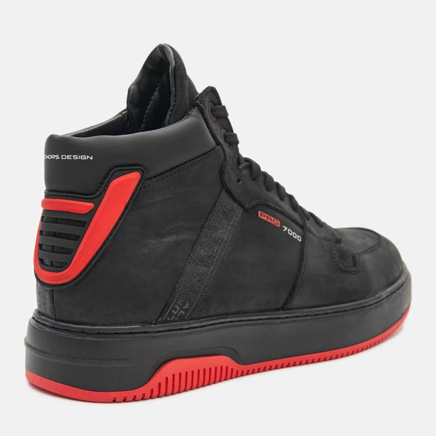 Мужские зимние ботинки кожаные Konors 7155/68-15 45 28.5 см Черный/Красный (2000000472089) - Фото 5 Мужские зимние ботинки кожаные Konors 7155/68-15 45 28.5 см Черный/Красный (2000000472089) - изображение 5
