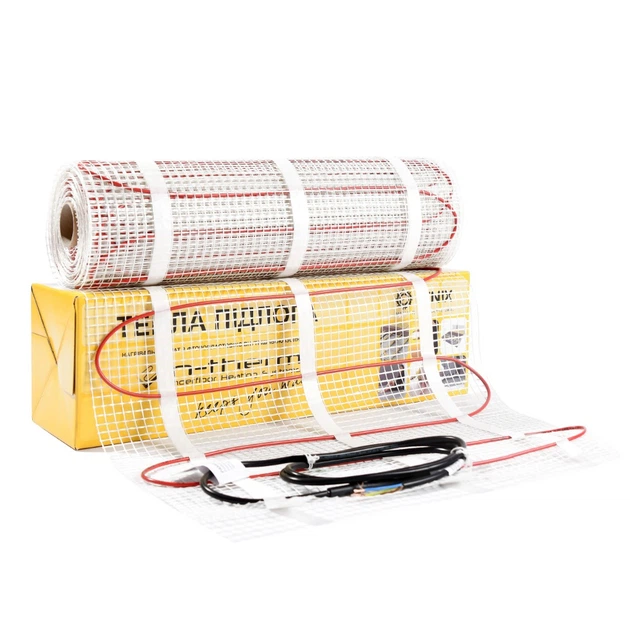 Нагрівальний мат In-Therm ECO 160 Вт/м² 240 Вт 1,5 м² для теплої підлоги під плитку з мінімальною товщиною і жилами заземлення - зображення 4
