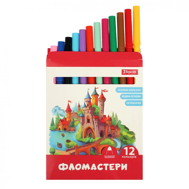 Набор фломастеров 1 Вересня Classic 650593 12 цветов - изображение 2