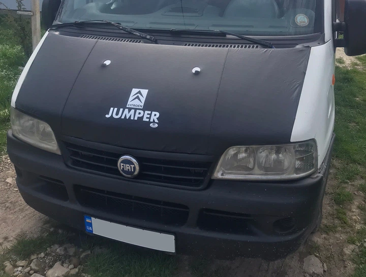 Чехол капота для Peugeot Boxer 1995-2001 (полный капот, кожзам) - изображение 3