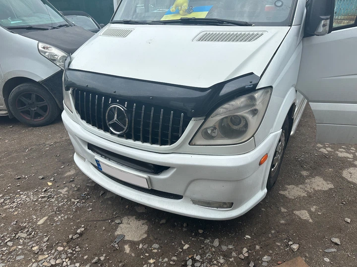 Решетка радиатора GT Panamericana для Mercedes Sprinter W906 2006-2013 (хром) - изображение 7