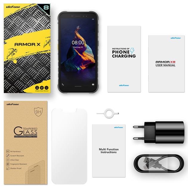 Захищений смартфон Ulefone Armor X8 NFC 4/65GB 5080 маг Black - зображення 8