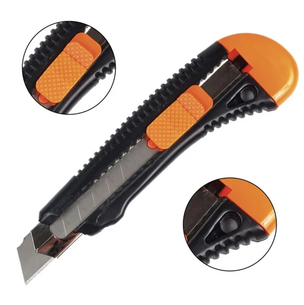 Нож прорезной усиленный с отломным лезвием, 18мм "POLAX" 23-002 - Фото 3 Нож прорезной усиленный с отломным лезвием, 18мм "POLAX" 23-002 - изображение 3