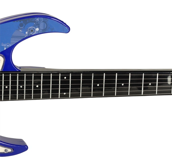 Gitara elektryczna KIK z mikrofonem i wzmacniaczem Niebieska KX4332_1 (5713428013969) - obraz 9