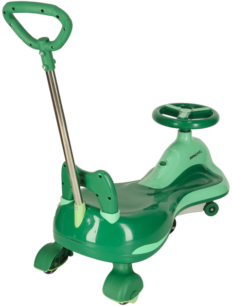 Jeździk grawitacyjny Swing Fix S2 LED Skuter z rączką Zielony Max 100 kg (5903039765900) - obraz 4