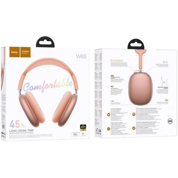 Наушники Hoco W65 Happy Orange [151279] - изображение 4